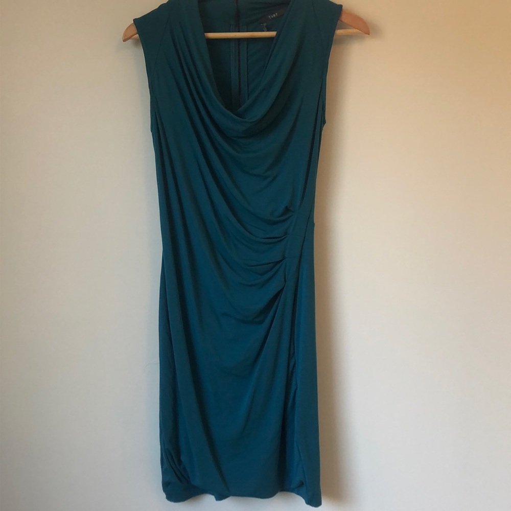 Tart Sleeveless Jersey Dress with Pleating